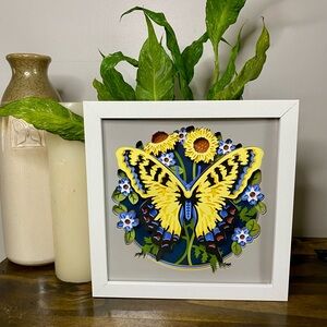 3D Tiger Swallowtail Butterfly Shadowbox